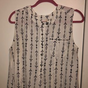 White and Black tank top